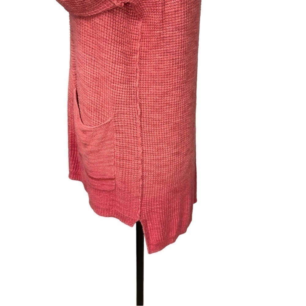 Anthropologie Moth Ombre Thermal Sweater Pocket Tunic Top Size Small - Picture 8 of 16